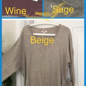 💛 STYLE&CO TIE FRONT NWT Top size M (fits like xl)  choose Wine or sage